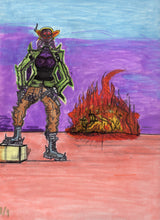 Load image into Gallery viewer, DEVOID CALIBER DEATHBLOW CONCEPT ART 1/1 ORIGINAL WORK