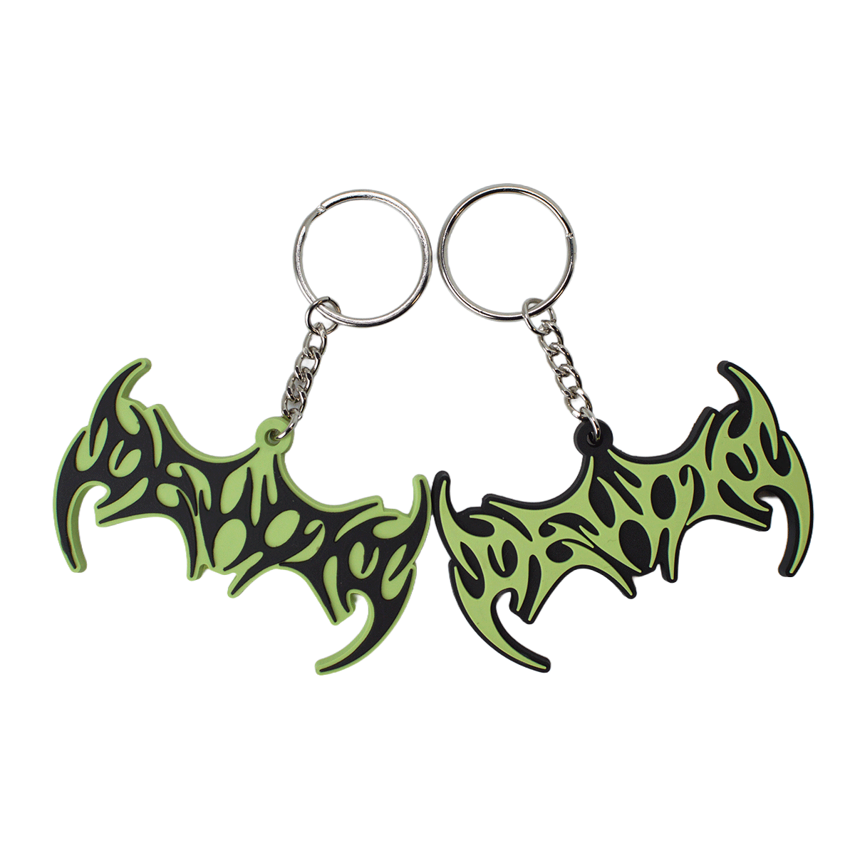 DEVOID — GLOW SIGIL KEYCHAIN [Black w/green outline]