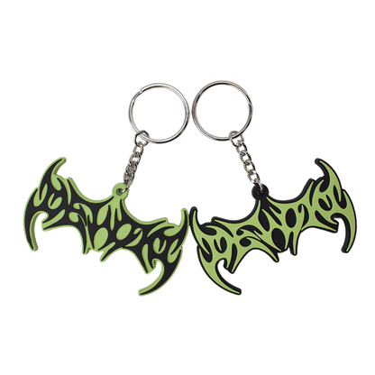 DEVOID — GLOW SIGIL KEYCHAIN [Black w/green outline]
