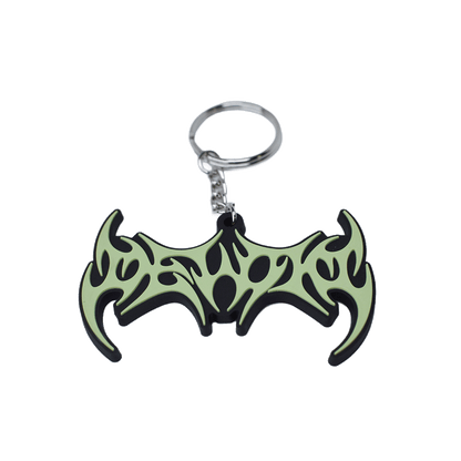 DEVOID — GLOW SIGIL KEYCHAIN [Green w/black outline]