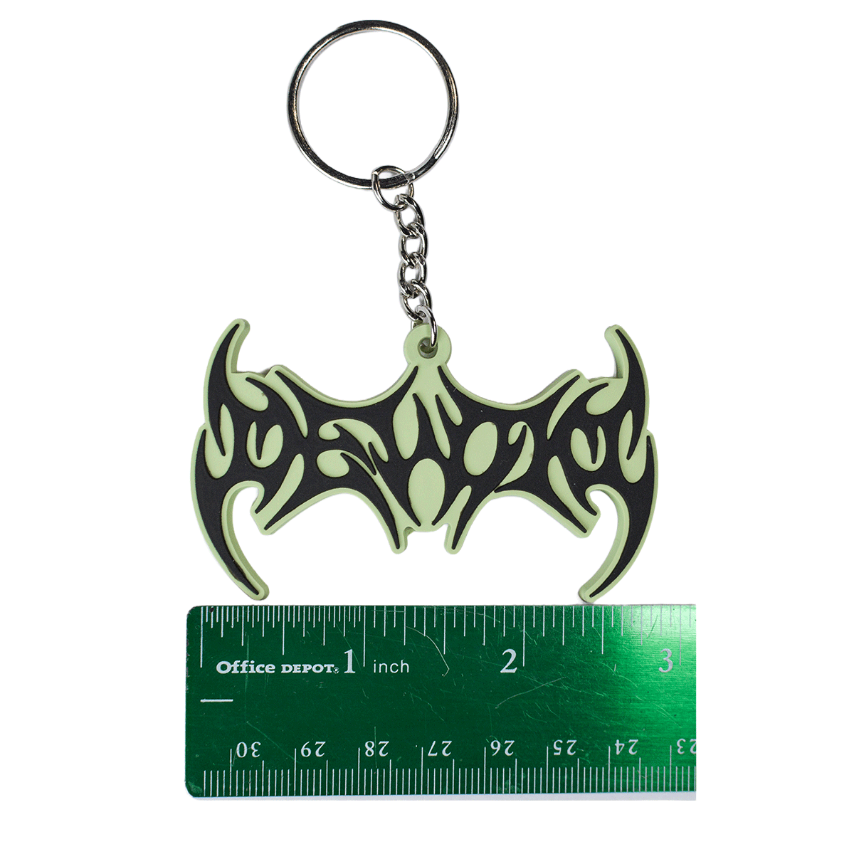 DEVOID — GLOW SIGIL KEYCHAIN [Black w/green outline]