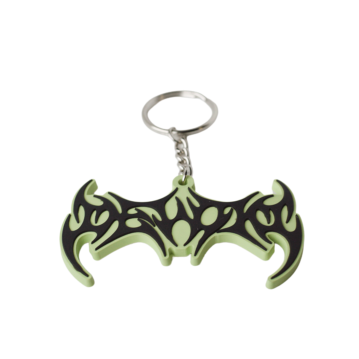DEVOID — GLOW SIGIL KEYCHAIN [Black w/green outline]