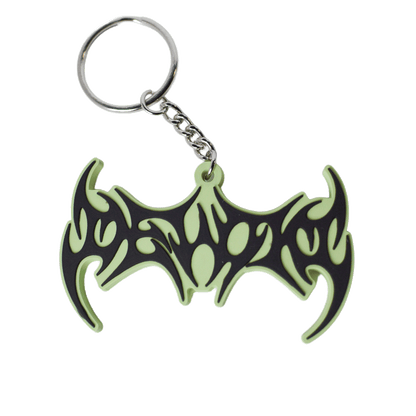 DEVOID — GLOW SIGIL KEYCHAIN [Black w/green outline]