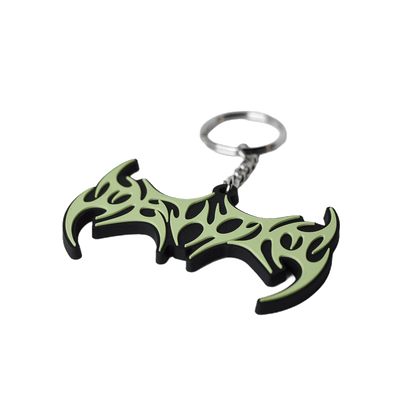 DEVOID — GLOW SIGIL KEYCHAIN [Green w/black outline]