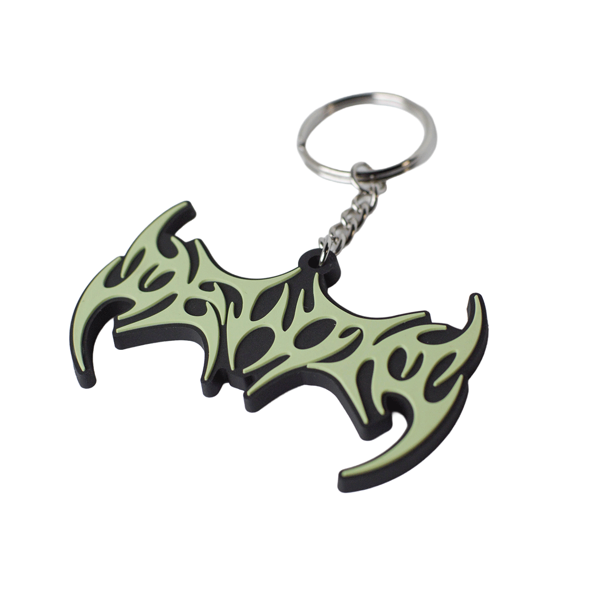 DEVOID — GLOW SIGIL KEYCHAIN [Green w/black outline]