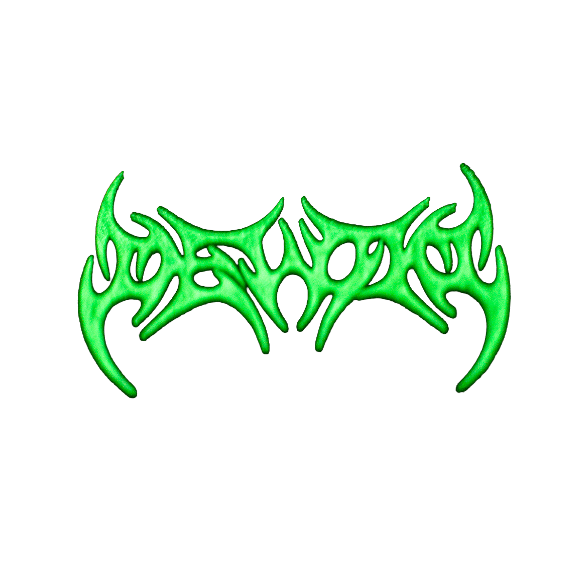 DEVOID — GLOW SIGIL KEYCHAIN [Green w/black outline]