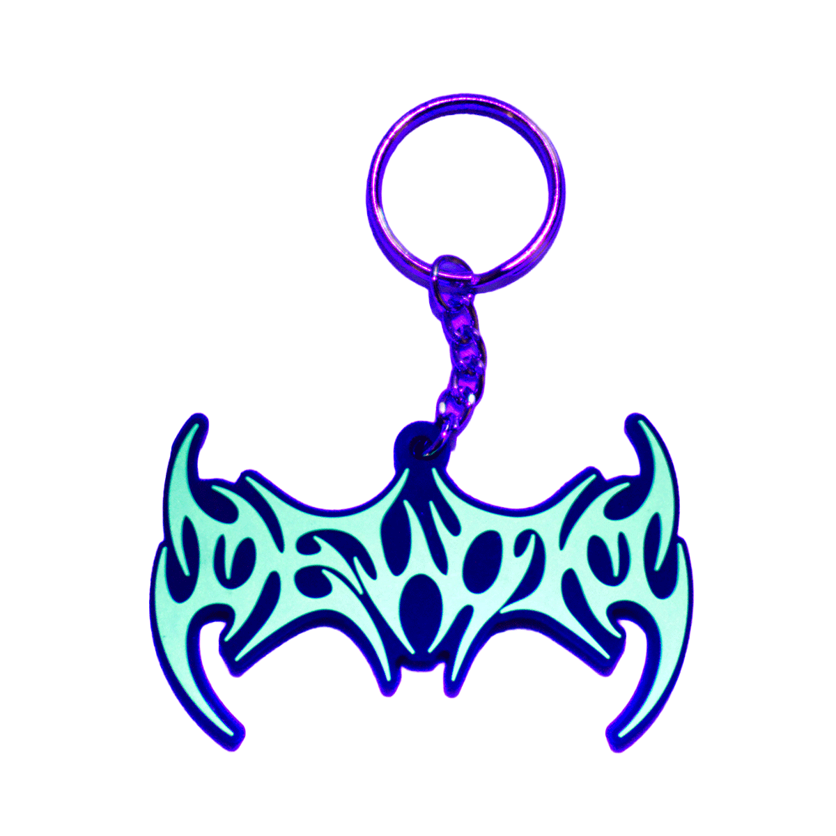 DEVOID — GLOW SIGIL KEYCHAIN [Green w/black outline]