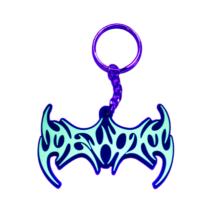 DEVOID — GLOW SIGIL KEYCHAIN [Green w/black outline]