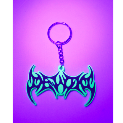 DEVOID — GLOW SIGIL KEYCHAIN [Black w/green outline]