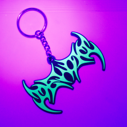 DEVOID — GLOW SIGIL KEYCHAIN [Green w/black outline]