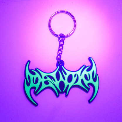 DEVOID — GLOW SIGIL KEYCHAIN [Green w/black outline]