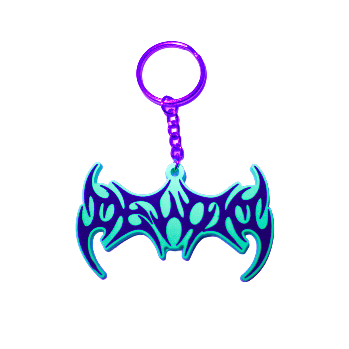 DEVOID — GLOW SIGIL KEYCHAIN [Black w/green outline]